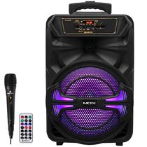 Caixa de Som Mox MO-S1208 de 12" 30.000 Watts P.M.P.O com Bluetooth e USB Bivolt - Preta