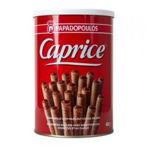 Canudos de Wafer Crocante Caprice Recheio Creme de Avelas Lata 400G