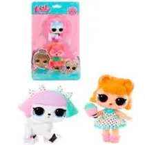 Mga Muñeca Lol Surprise Pack X 2: Tot + Pet 2 (Jitterbug + Pupsta) Plastico 3+ Años Multicolor