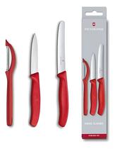 Victorinox Unisex Set de Pelador Y Cuchillo Acero Inoxidable 25CM Red