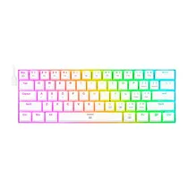 Teclado Redragon K630W Dragonborn White Usa Brown Switch Brown