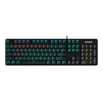 Teclado Philips G401 Momentum Mecanico Rainbow Preto
