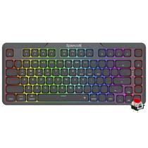 Teclado Gamer Redragon K706RGB-Pro Aether Pro Wireless / RGB / Red / Ingles - Preto