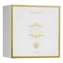 Kit Perfume Lattafa The Kingdom - Eau de Parfum - Unisex - 3 Em 1 - 100ML + 12ML + 100ML