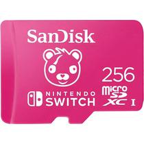 Cartão de Memória Micro SD Sandisk Nintendo Fortnite 100-90MB/s 256 GB (SDSQXAO-256G-GN6ZG)