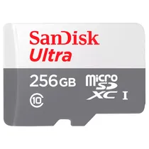 Cartão de Memória Sandisk Ultra Micro SDXC 256GB 100MB/s - SDSQUNR-256G-GN6TA