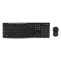 Kit Teclado + Mouse Sem Fio Logitech MK270 - Preto (Espanhol)