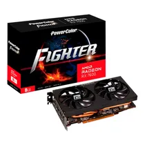 Placa de Vídeo RX7600 8GB Fighter Power Color AMD Radeon RX7600 8G-F/V2 GDDR6