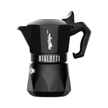 Cafetera Italiana Bialetti Brikka Noir 9071 2 Tazas 100ML Negro