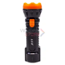 Lanterna LED Tatico Luo LU-315 Recarregável / 1W / 80M / 400MAH / 110-220V ~ 50/ 60HZ - Preto/ Laranja