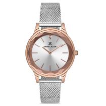 Relogio Analogico Feminino Daniel Klein DK.1.12678-3 Premium Ladies / Pulseira de Aco Inoxidavel - Prata/Dourado