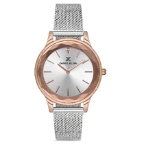 Relógio Analógico Feminino Daniel Klein DK.1.12678-3 Premium Ladies / Pulseira de Aço Inoxidável - Prata/Dourado