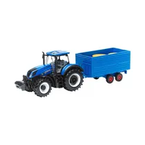 Tractor de Juguete Bburago New Holland Agriculture T7.315 With Tipping Trailer 18-44067
