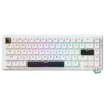 Teclado Gamer Mecanico Attack Shark X65HE USB / RGB / Ingles - Branco