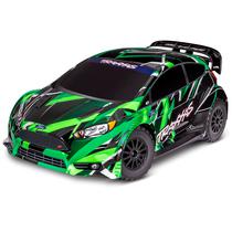 Carro Traxxas 1/10 Ford Fiesta ST VXL Rally BLX 4WD Tqi Green 74276-4