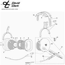 David Clark Parts H10 Headpad Assembly 10133G-41