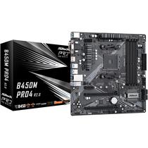 Placa Mãe Asrock B450M PRO4 AM4 DDR4 Micro ATX