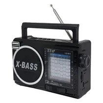 Radio Luo LU-811 8 Band / Rec / USB / BLT / com Painel Solar
