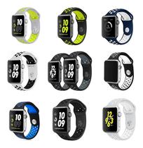 Pulseiras Silicone Furo para Apple Watch 38/ 40/ 42/ 44 s/ M M/ L