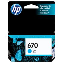 Cartucho HP 670 3.5ML Cyan - CZ114AL