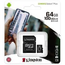 Cartao Micro SD 64GB Kingston Canvas C10 100MBPS