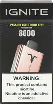 Vape Descartavel Ignite V80 Passion Fruit Sour Kiwi 8000 Puffs Metal Edition Rose