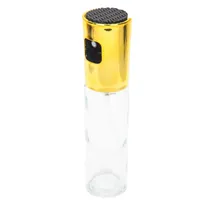 Borrifador de Azeite de Vidro 160ML - Tampa Dourada
