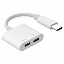 Cabo Adaptador USB-C Macho para 2 USB-C Femea L4 - Branco