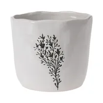 Maceta de Cerámica KPM 040293 15 X 13 CM Blanco Surtido