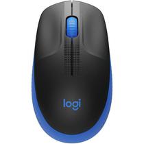 Mouse Sem Fio Logitech M190 910-005903 1000DPI/3 Botoes - Preto/Azul