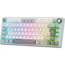 Teclado Mecânico Royal Kludge RKR75 75% RGB USB-C Switch Silver - SKY Cyan (Espanhol)