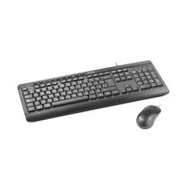 Teclado Con Mouse Klip USB KCK-251S Esp/ Negro