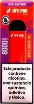Vape Descartável Life Pod - Apple Grape Ice - 8000 Puffs