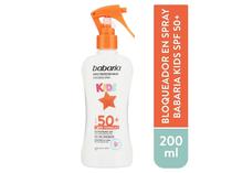 Babaria Protector Solar SPF50+ Kids Spray - Spray Protector Solar - Con SPF50+ - Textura Flu s/C