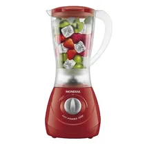 Liquidificador Mondial Easy Power L-550R / 550W / 1.5 Litros / 2 Velocidades + Pulsar / 127V ~ 60HZ - Vermelho