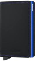 Carteira para Cartao Secrid Slimwallet- SM Matte Black Blue