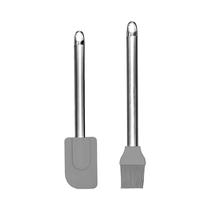 Pincel Y Espatula de Silicona Cookstyle LH-1396 Gris