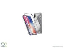 Case iPhone XS Max 4LIFE Vidro Frame Silver