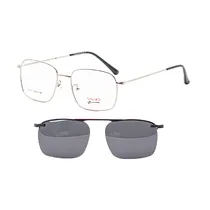 Armação para Óculos de Grau Clip-On Visard L8004 C3 Tam. 54-18-140MM - Prata