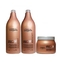 Kit Capilar L'Oreal Absolut Repair Posquimica Shampoo 1L + Condicionador 1L + Mascara 500G