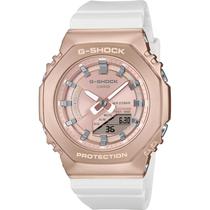 Relogio Casio G-Shock GM-S2100CW-7ADR Feminino Analogico/Digital - Rose Gold/Branco