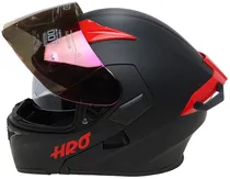 Casco para Moto Hro Evo Solid 3400DV - TamaÑo XL (61-62) - Black/Red