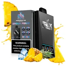 Pod Descartável Sex Addict Black S280 Pineapple Ice 28.000 Puffs