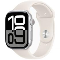 Apple Watch Series 10 46 MM/M/L MWX03LW A2999 GPS - Silver Aluminum/Starlight Sport