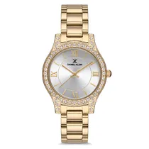 Relogio Analogico Feminino Daniel Klein DK.1.12762-2 Premium Ladies / Pulseira de Aço Inoxidável - Dourado