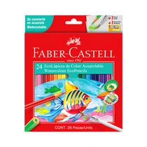 Ecolapices de Color Acuarela Faber Castell Watercolour 120224EX 24 Unidades