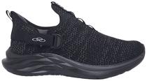 Tenis Olympikus Maneiro Kids/942 Feminino Preto/Chumbo