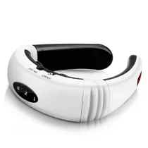 Massageador Eletrico Corporal Cervical Neck KL-5880 USB Recarregavel - Branco/Preto