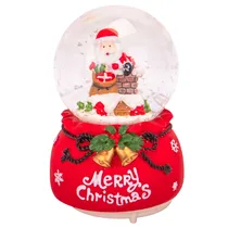 Globo de Neve Cenário de Natal.A PILHA14CM Altura 8CM Diametro