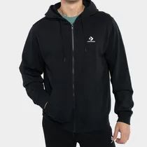 Moleton Converse Star Chevron Full Zip Negro